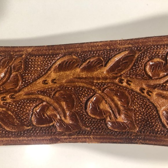 Vintage Carved Leather Belt main image 12